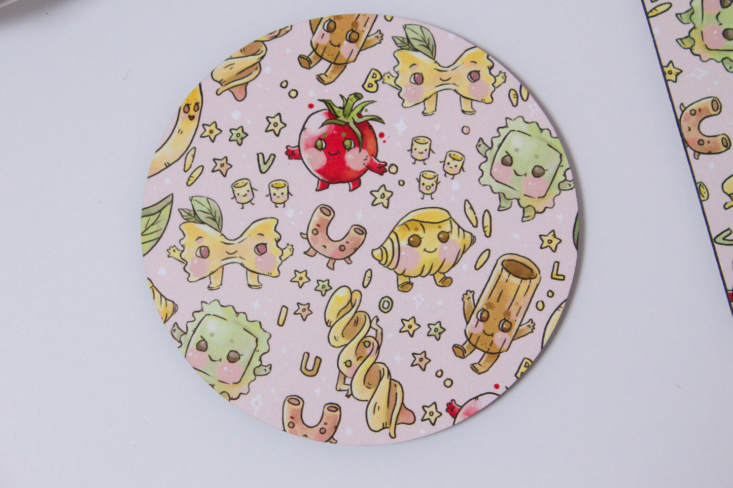 Pastastic Coasters - Pasta Party Drink Coaster Set | Cute Italian Food Gift | Fun Kitchen Decor | Kids Birthday Pasta Party