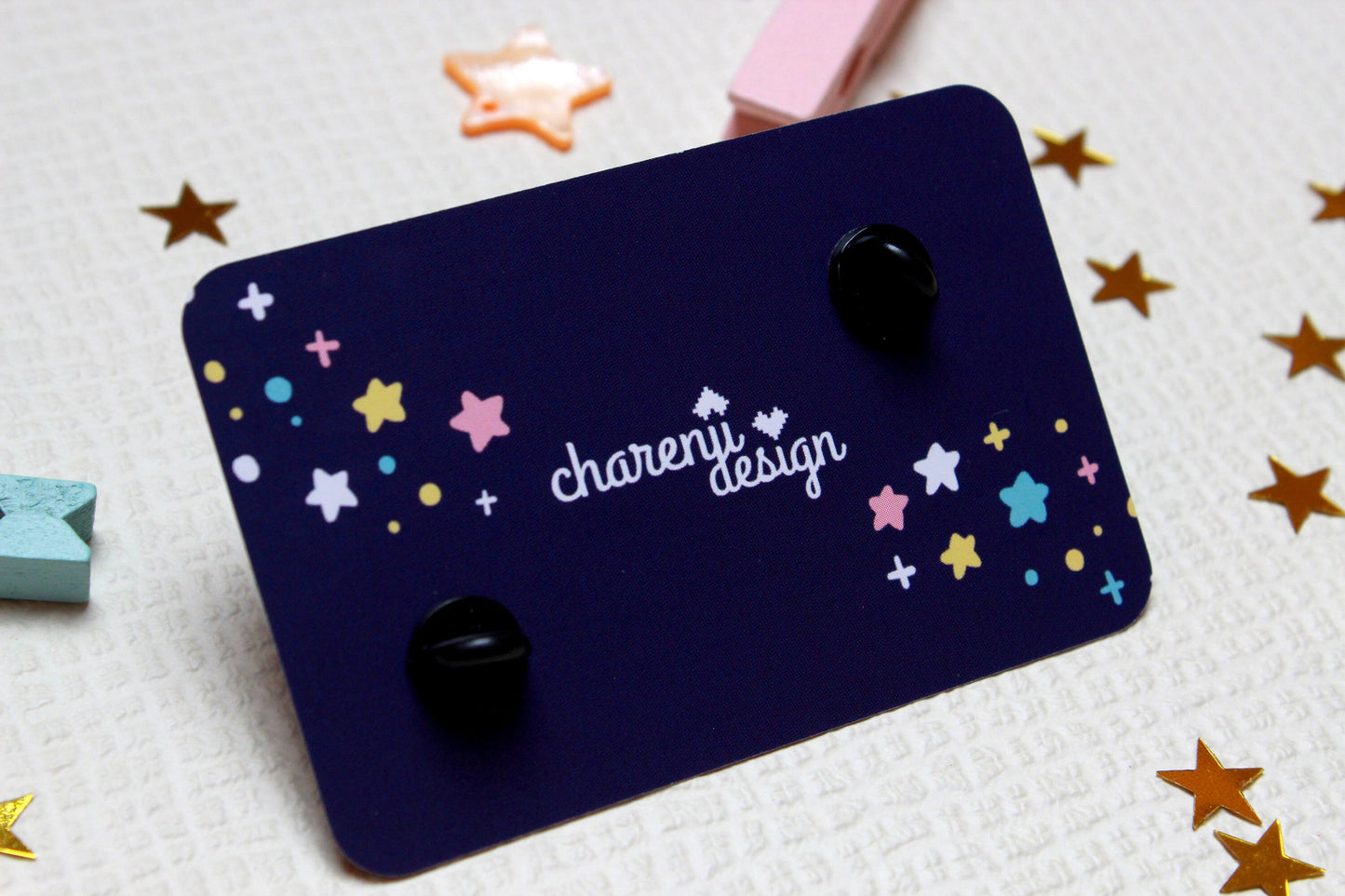 Cute gift - Moonie and Earth - I love you to the moon and back - Acrylic Pins set - 2 pcs.