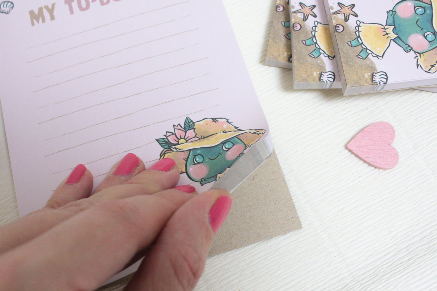 Froggy Vacation To-Do List Notepad - Hop into Relaxation with Quakie