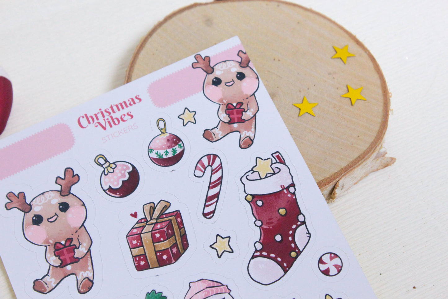 Cheerful Christmas Sticker Set - Festive & Adorable Designs - Christmas vibes