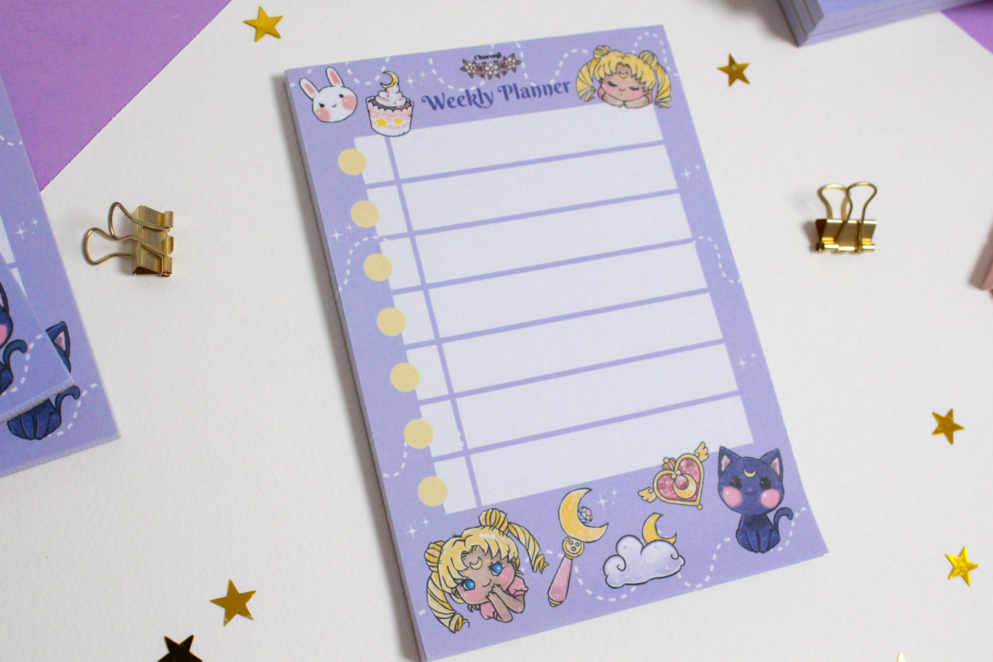 Magical Girl - Weekly Planner - A6 Notepad (50 Sheets) - Stay Organized