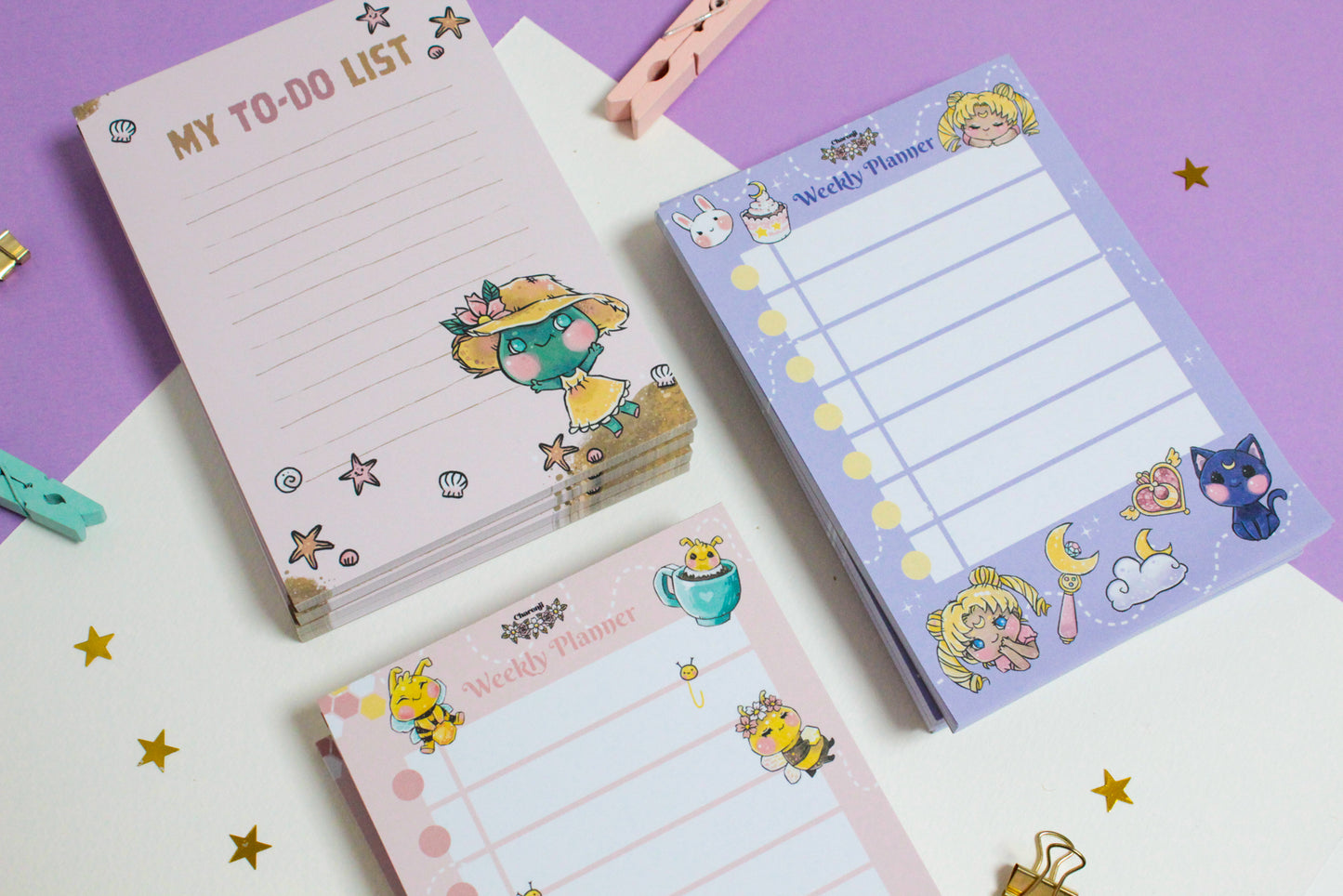 Bee friends - Weekly Planner - A6 Notepad - 50 sheets-  Stay Organized