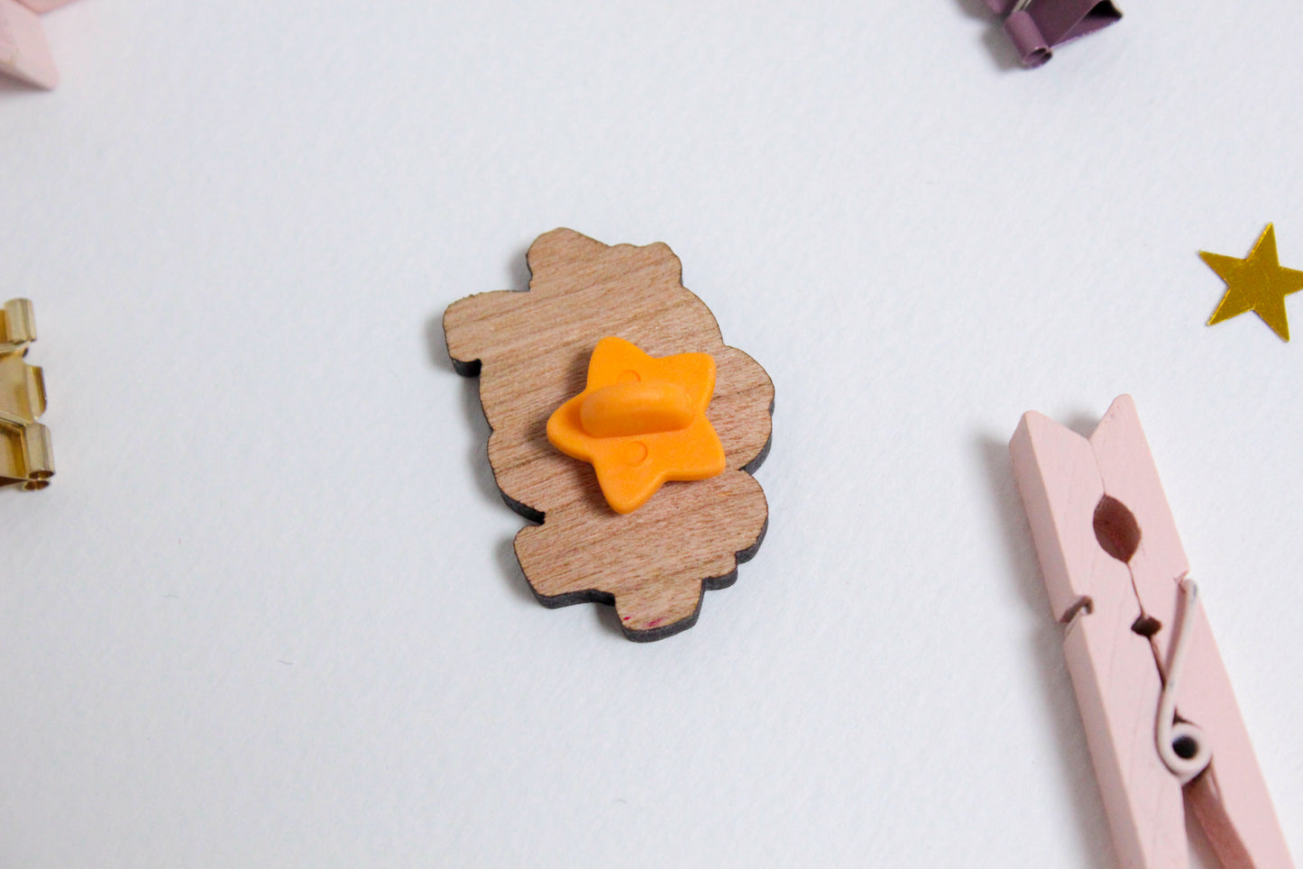 Bee Wooden Pin with Inspirational Quote - You are bee-autiful - Cute 3 cm Bee Motif Pins