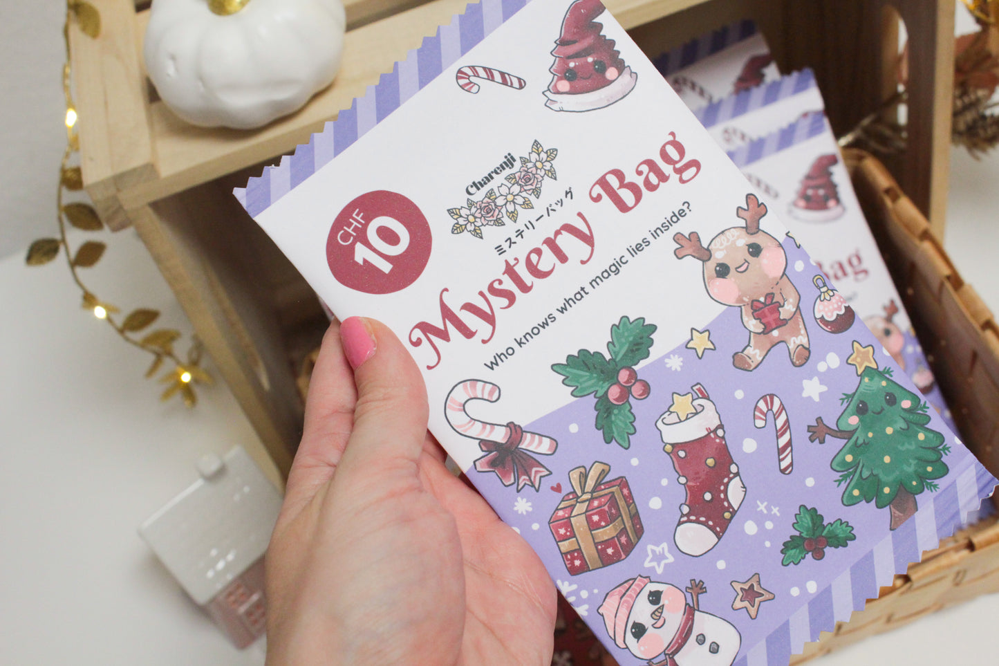 Surprise Mystery Bags  – Christmas Edition - Cute Pins & Stationery Treasures Inside!