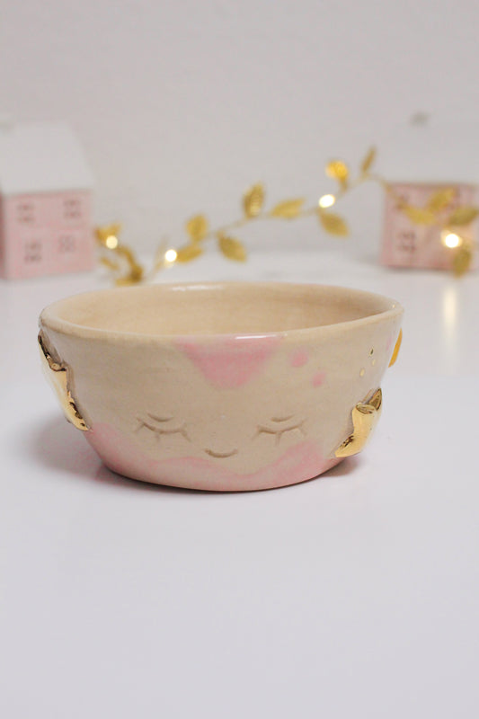 Adorable Pot with Colorful Stars – Handmade Clay Decor!