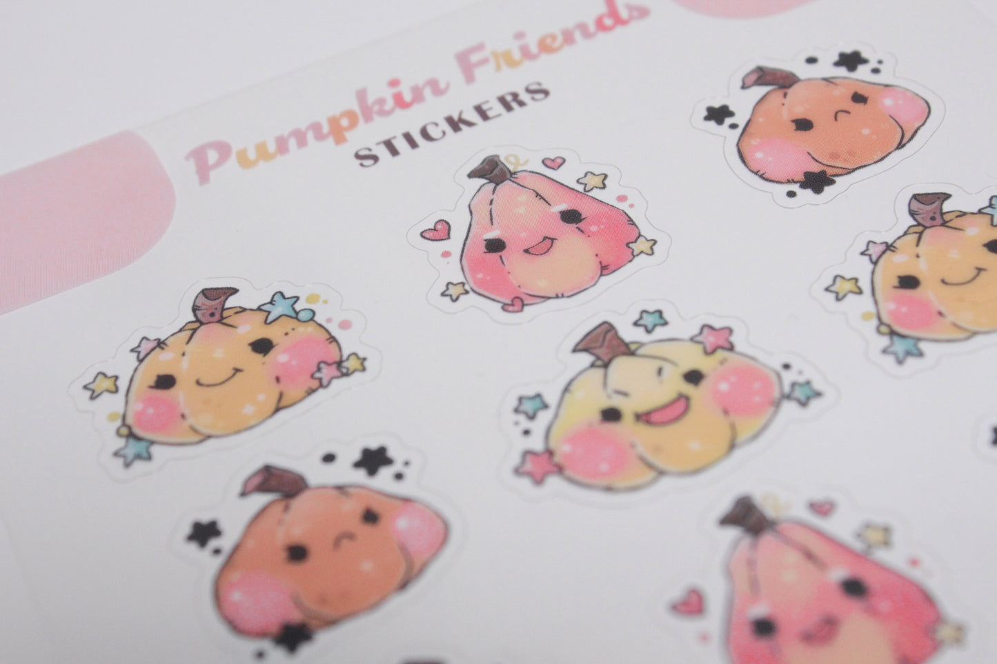 Autumn Pumpkin Stickers – Cozy & Cute Fall Vibes - transparent stickers