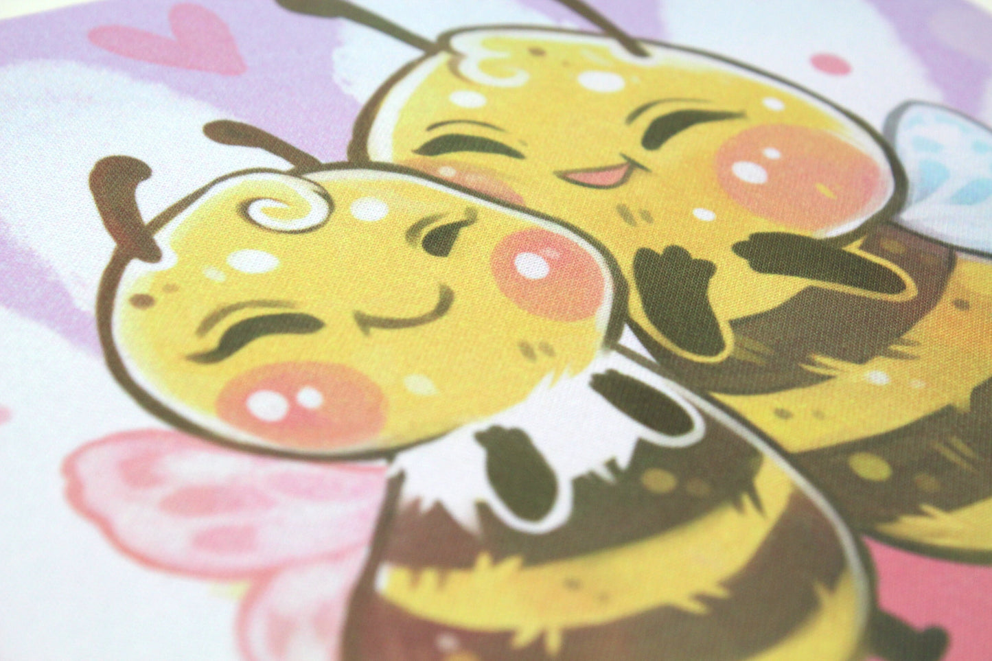 Cute Bee couple MOUSEPAD - Beelinda and Honey - for a cute work space